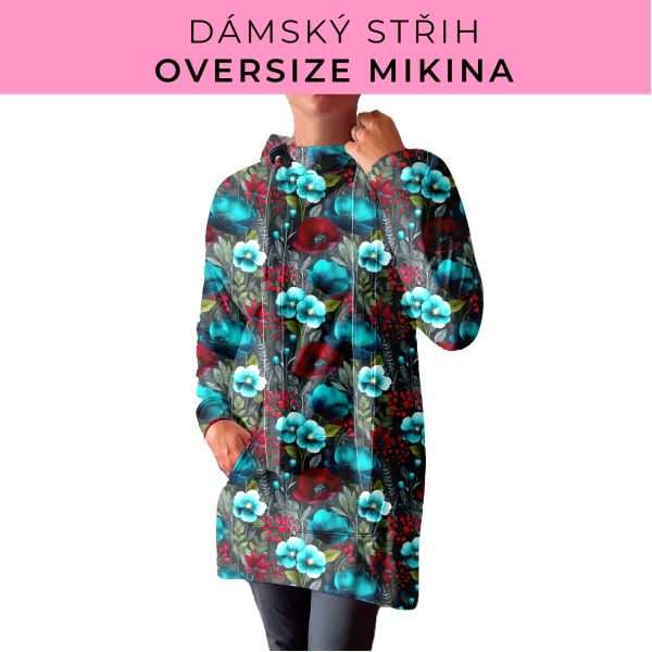 DÁMSKÝ střih - Oversize mikina
