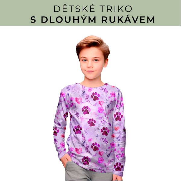 DĚTSKÝ střih - triko dlouhý rukáv