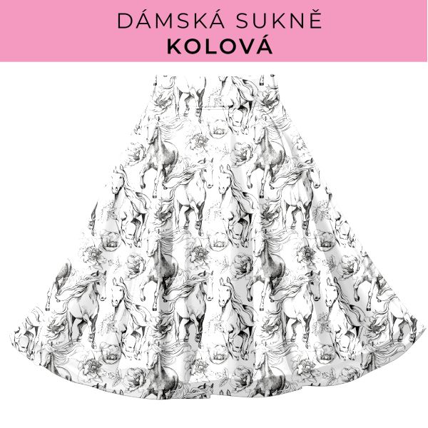 DÁMSKÝ střih - Kolová sukně