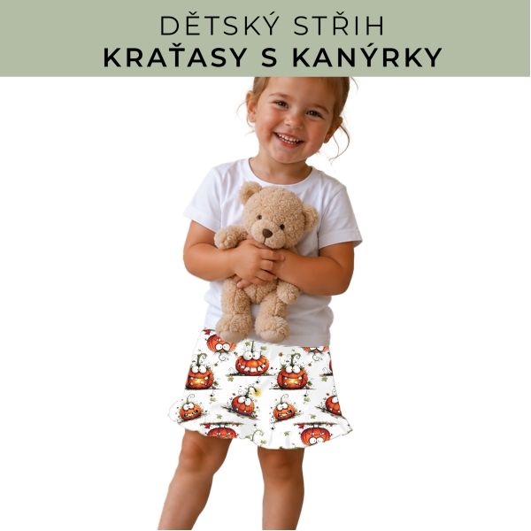 Dětský střih - Kraťásky s kanýrkem