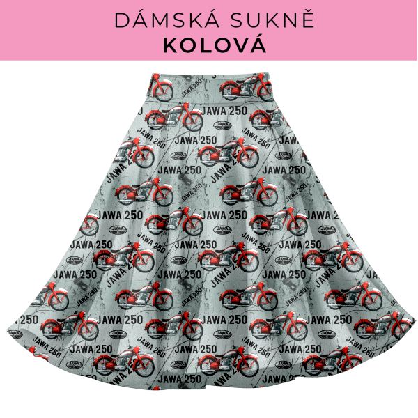 DÁMSKÝ střih - Kolová sukně