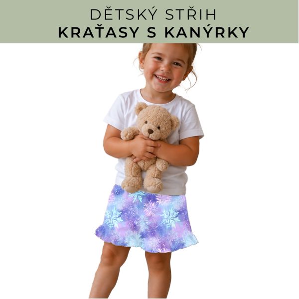 Dětský střih - Kraťásky s kanýrkem