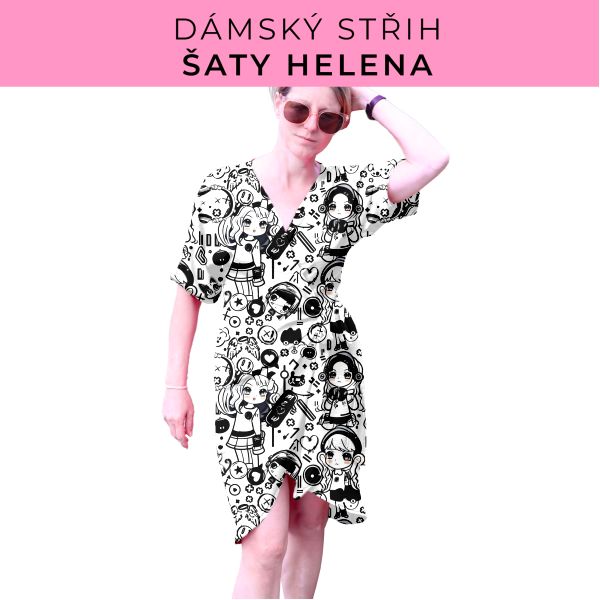 Dámský střih na šaty  Helena