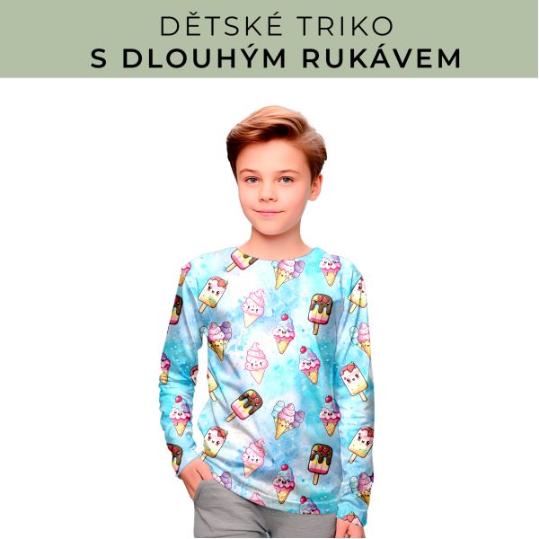 DĚTSKÝ střih - triko dlouhý rukáv