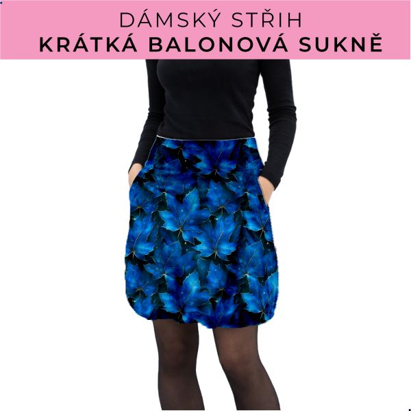 Dámský střih - balonová krátká sukně