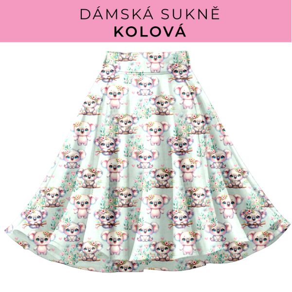 DÁMSKÝ střih - Kolová sukně