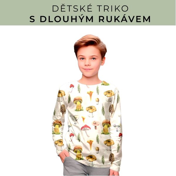 DĚTSKÝ střih - triko dlouhý rukáv
