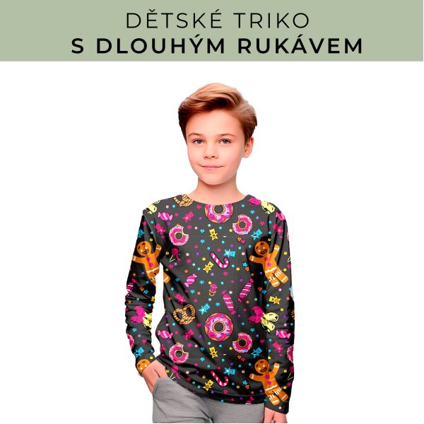 DĚTSKÝ střih - triko dlouhý rukáv