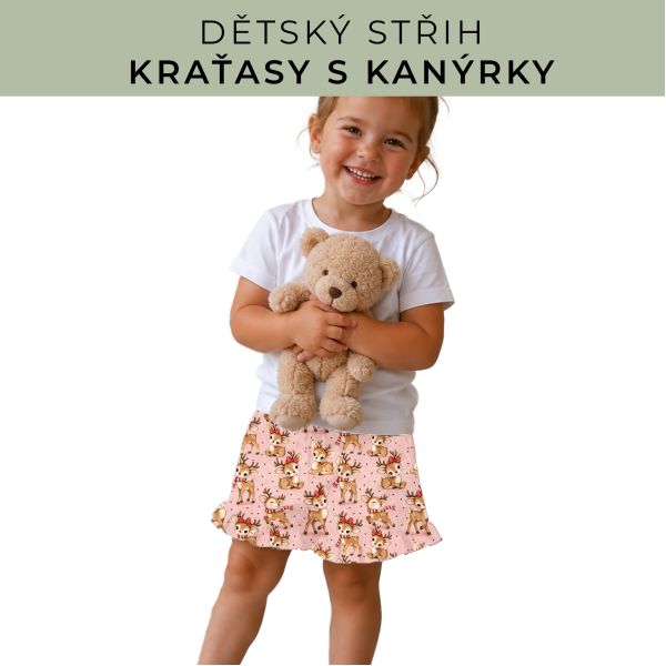 Dětský střih - Kraťásky s kanýrkem