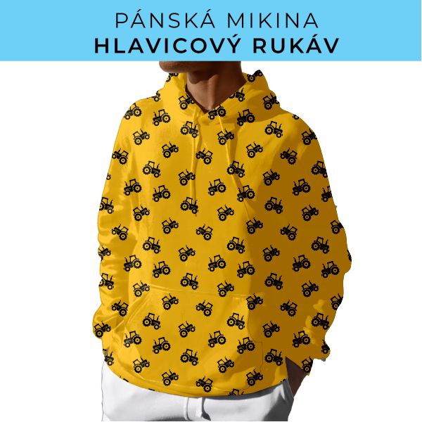 PÁNSKÝ střih - mikina s kapucí