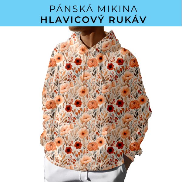 PÁNSKÝ střih - mikina s kapucí