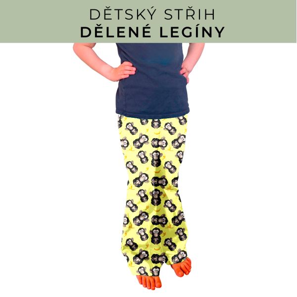 Dětský střih - Dělené legíny