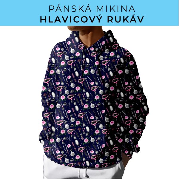 PÁNSKÝ střih - mikina s kapucí