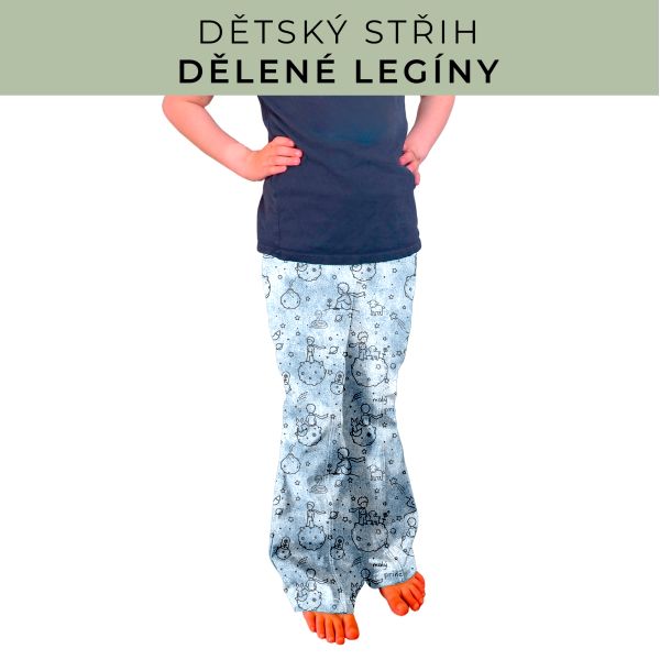 Dětský střih - Dělené legíny