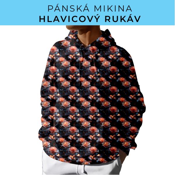 PÁNSKÝ střih - mikina s kapucí