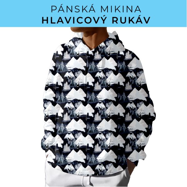 PÁNSKÝ střih - mikina s kapucí