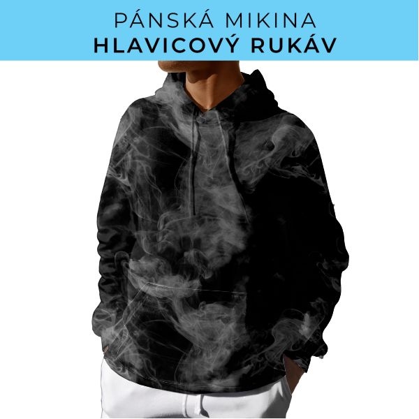 PÁNSKÝ střih - mikina s kapucí