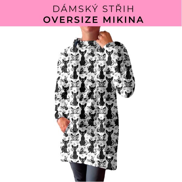 DÁMSKÝ střih - Oversize mikina