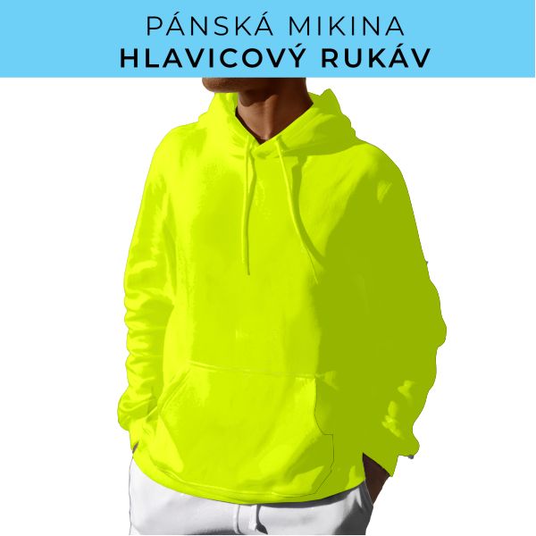 PÁNSKÝ střih - mikina s kapucí