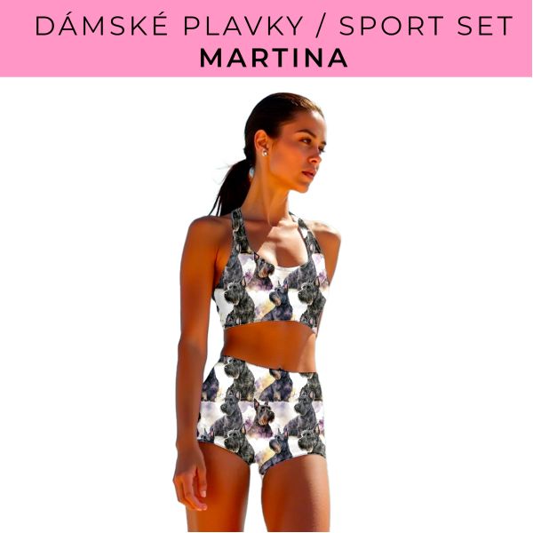 Dámský střih - plavky / sportovní set Martina