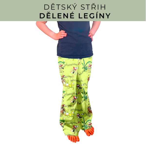Dětský střih - Dělené legíny