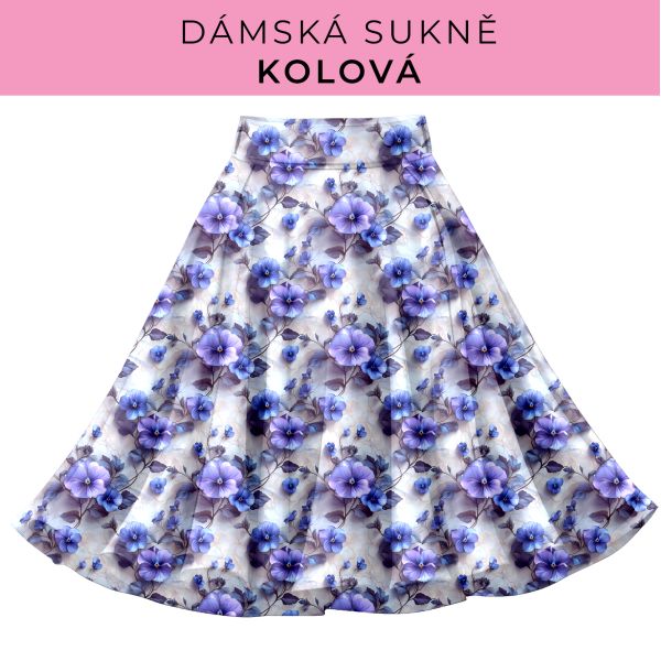 DÁMSKÝ střih - Kolová sukně