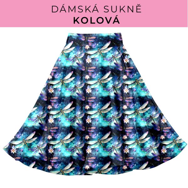 DÁMSKÝ střih - Kolová sukně