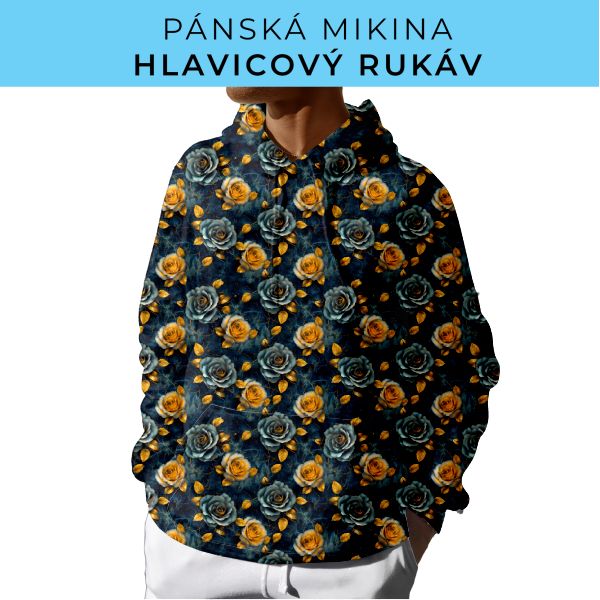 PÁNSKÝ střih - mikina s kapucí