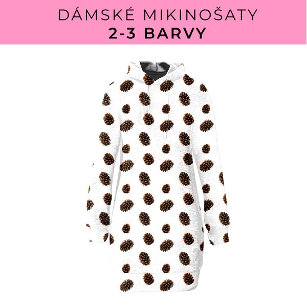 DÁMSKÝ střih - Mikinošaty 2-3 barvy
