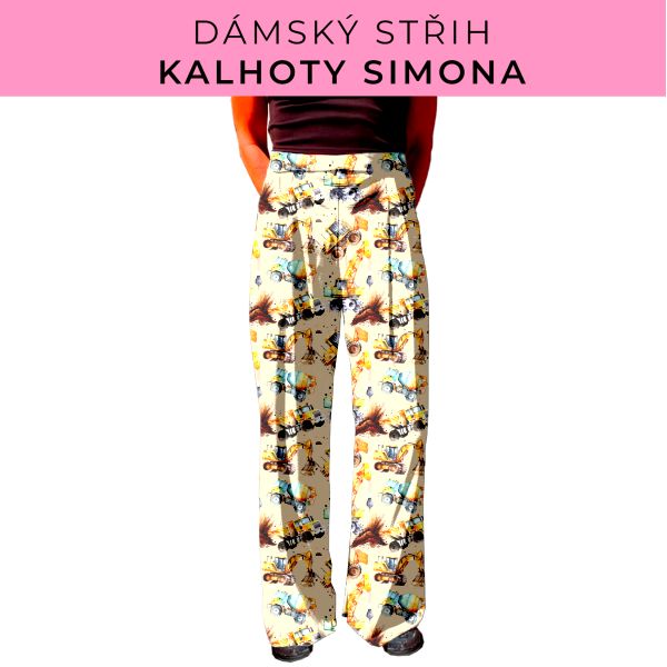 Dámský střih - kalhoty Simona
