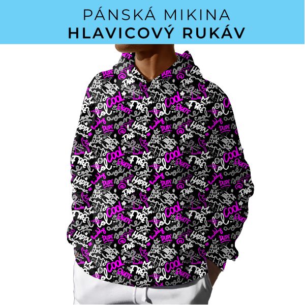 PÁNSKÝ střih - mikina s kapucí