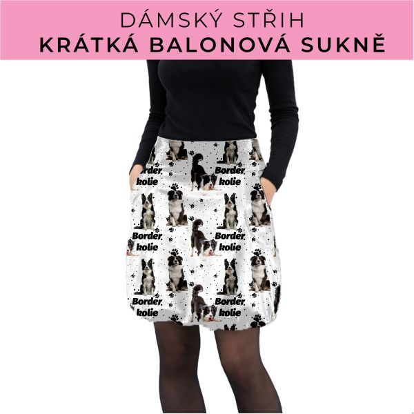 Dámský střih - balonová krátká sukně