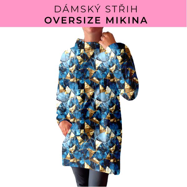 DÁMSKÝ střih - Oversize mikina