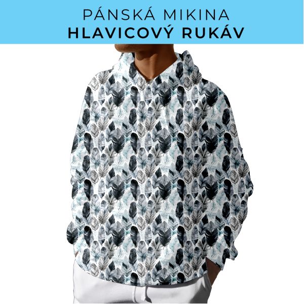 PÁNSKÝ střih - mikina s kapucí
