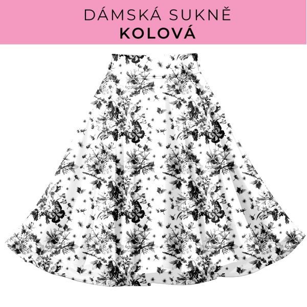 DÁMSKÝ střih - Kolová sukně