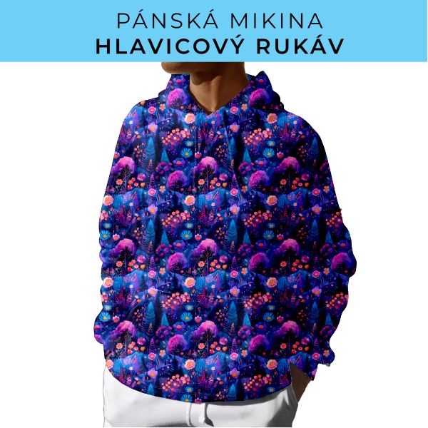 PÁNSKÝ střih - mikina s kapucí
