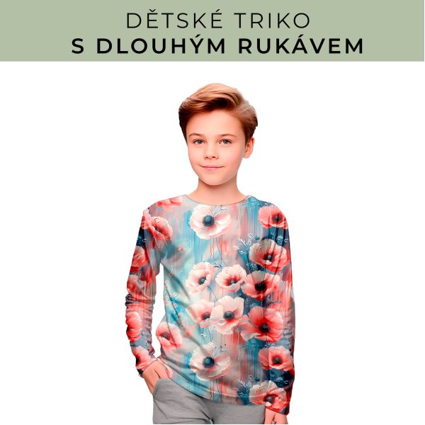 DĚTSKÝ střih - triko dlouhý rukáv