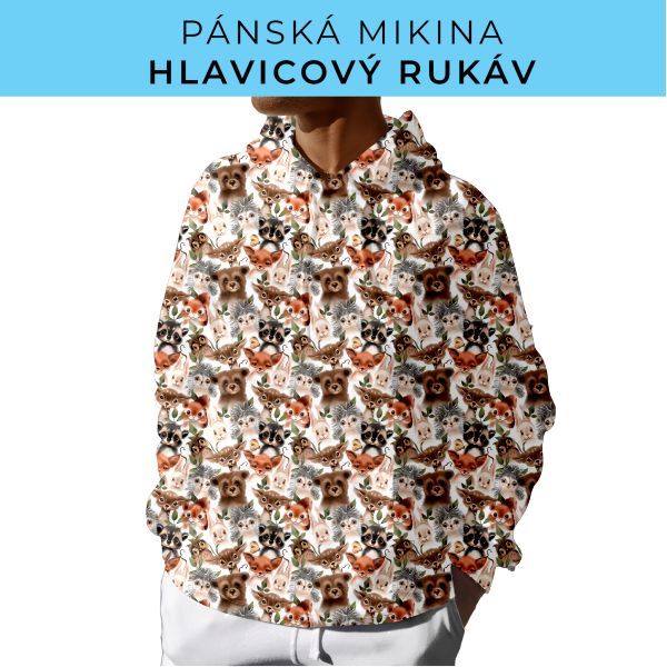 PÁNSKÝ střih - mikina s kapucí