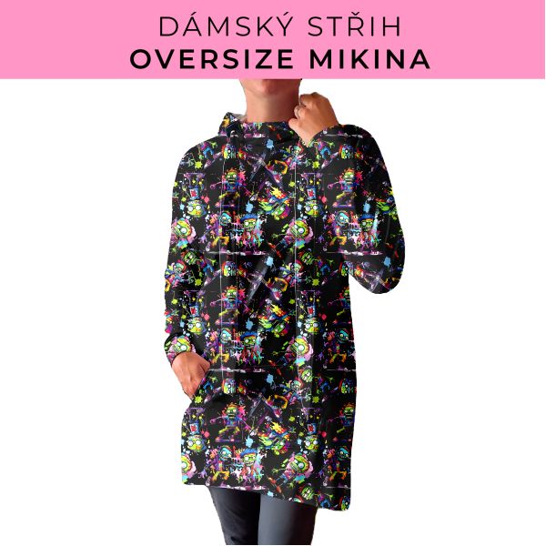 DÁMSKÝ střih - Oversize mikina