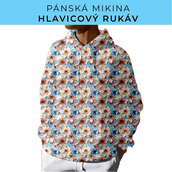 PÁNSKÝ střih - mikina s kapucí