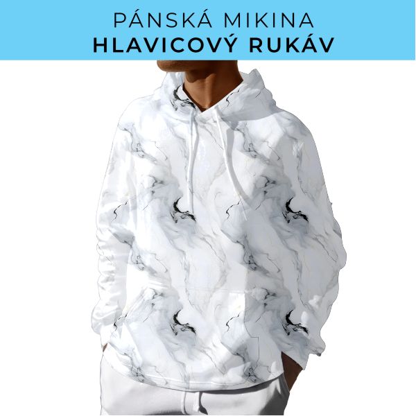 PÁNSKÝ střih - mikina s kapucí