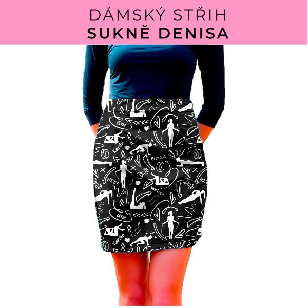 Dámský střih - Dámská sukně Denisa