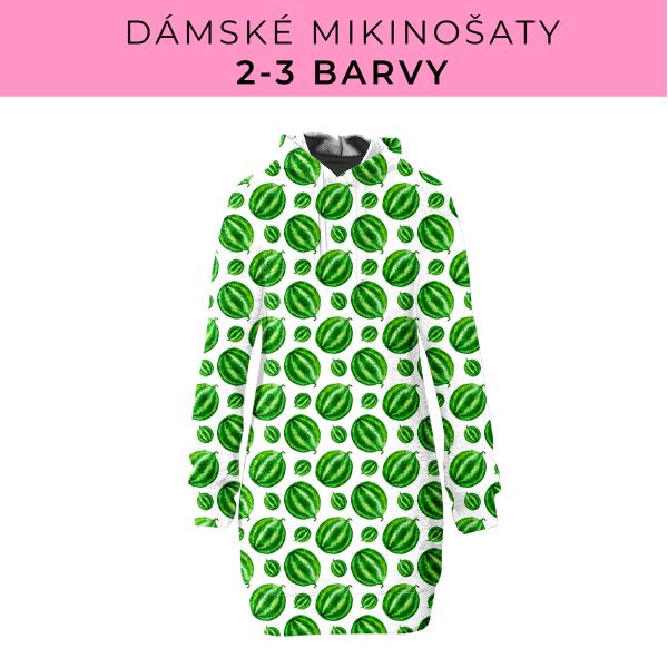 DÁMSKÝ střih - Mikinošaty 2-3 barvy