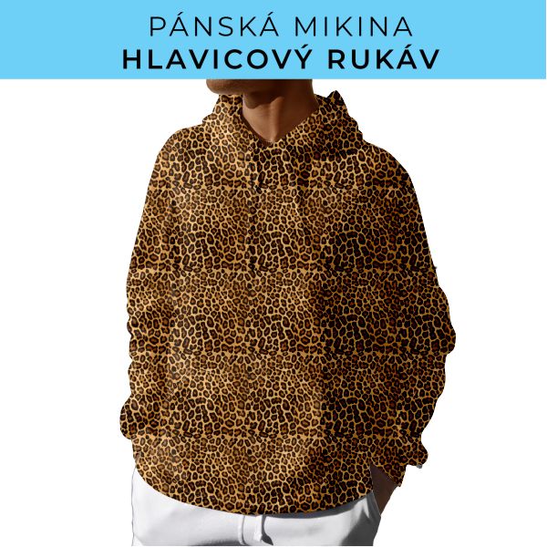 PÁNSKÝ střih - mikina s kapucí
