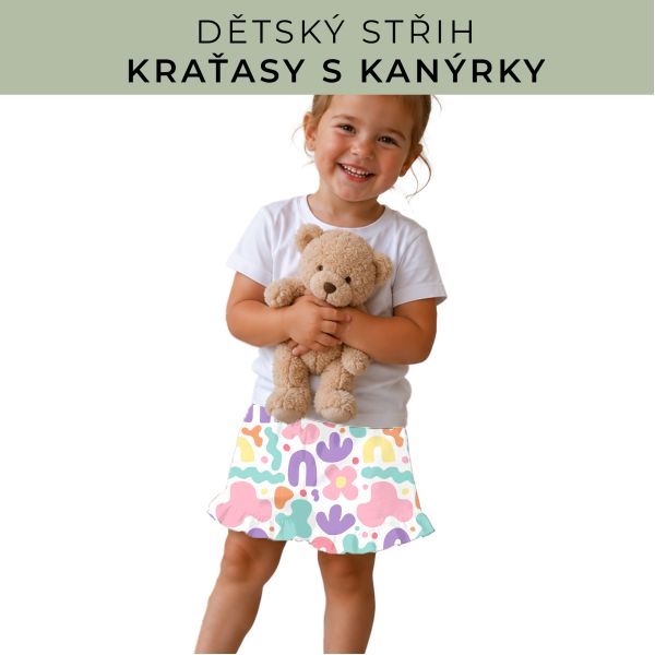 Dětský střih - Kraťásky s kanýrkem