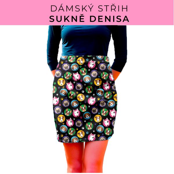 Dámský střih - Dámská sukně Denisa