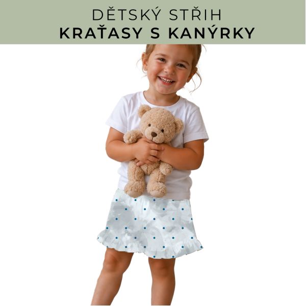 Dětský střih - Kraťásky s kanýrkem
