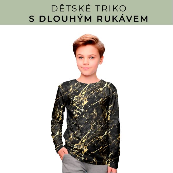 DĚTSKÝ střih - triko dlouhý rukáv