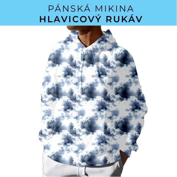 PÁNSKÝ střih - mikina s kapucí