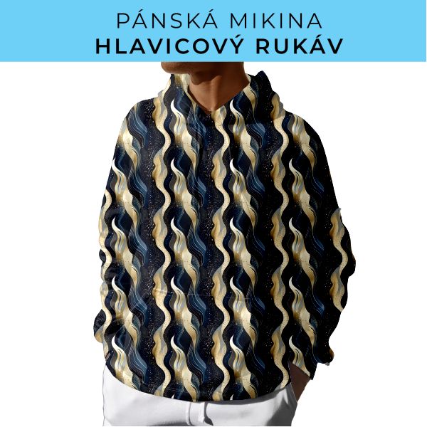 PÁNSKÝ střih - mikina s kapucí